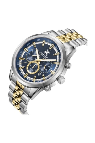 Reloj de cuarzo de metal - Plateado y dorado