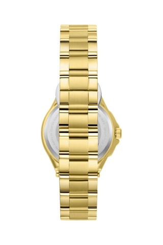 Reloj de cuarzo de metal - Cronógrafo - Dorado y plateado