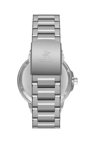 Reloj automático de metal - Cronógrafo - Plateado y negro