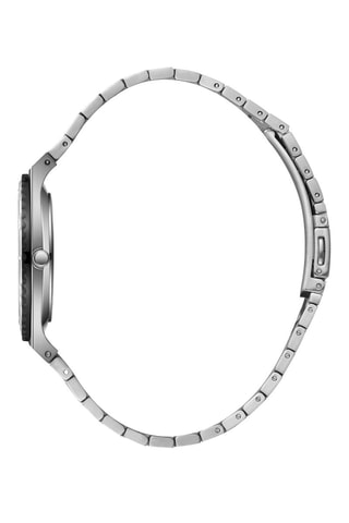 Reloj de cuarzo de metal - Plateado y negro