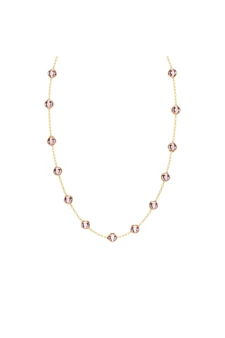 Collar bañado en oro amarillo Chroma Twist
