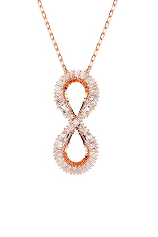 Collar con cristales Swarovski Hyperbola - Chapado en oro rosa