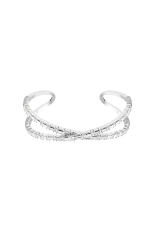 Brazalete con cristales Swarovski - Plateado