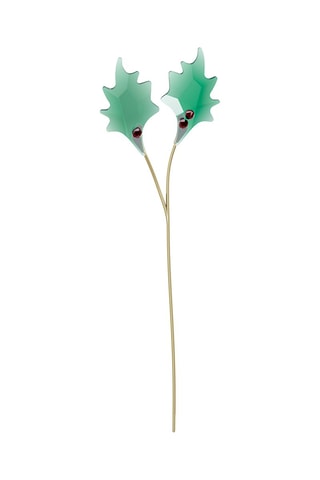Adorno de cristales Swarovski Branche de houx - Verde