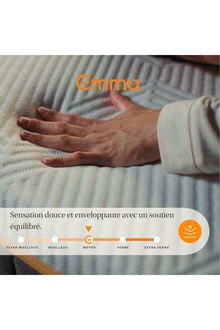Matelas hybride à mémoire de forme et ressorts ensachés Original Pro - Epaisseur 27 cm - Ferme