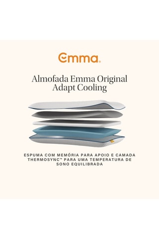 2 almofadas Emma  Original Adapt Cooling -  2,44 kg - Branco