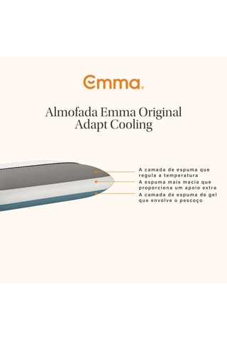 2 almofadas Emma  Original Adapt Cooling -  2,44 kg - Branco