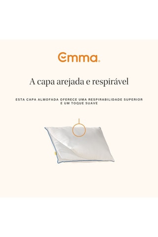 2 almofadas Emma Original Comfort -  1,84 kg - Branco