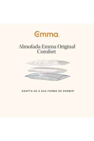 2 almofadas Emma Original Comfort -  1,84 kg - Branco