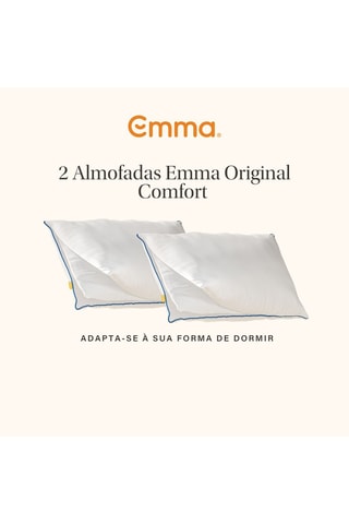 2 almofadas Emma Original Comfort -  1,84 kg - Branco