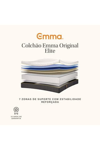 Colchão de molas Hybride Original Lite - Espessura 27 cm - Médio - Emma