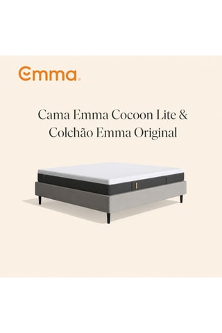 Cama One Cocoon Lite e colchão Original Elite - Espessura 27 cm – Firme