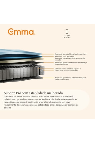 Colchão Original Elite e sobrecolchão Original - Espessura 27 cm – Firme
