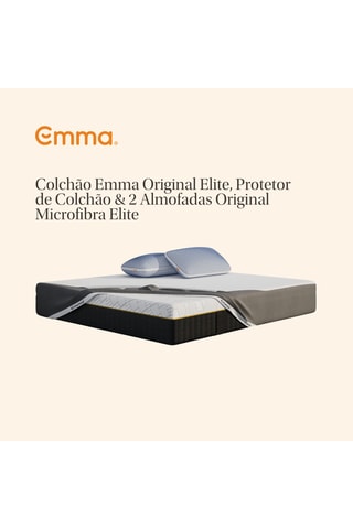 Colchão Original Elite, 2 almofadas e protetor de colchão Original - Espessura 27 cm – Firme