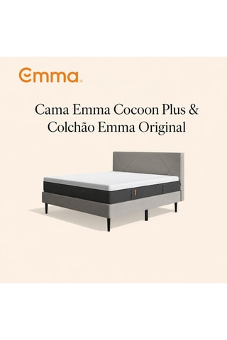 Cama One Cocoon Plus e colchão Original - Espessura 25 cm – Firme