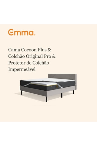 Cama One Cocoon Lite, colchão Original Pro e protetor de colchão Original - Espessura 27 cm – Firme