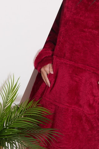 Vestaglia in pile Leeza - Bordeaux