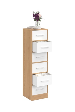 Commode 6 tiroirs - 30 x 110 x 30 cm