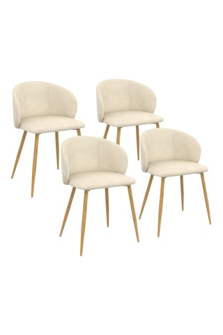 4 chaises Leona - 71 x 53 x 51 cm