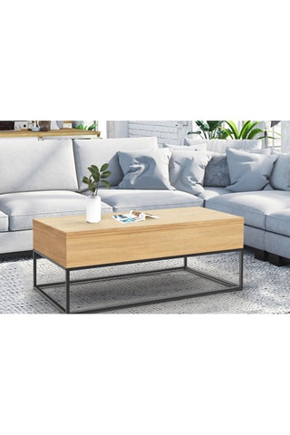 Table basse relevable - 100 x 40,5 x 55 cm