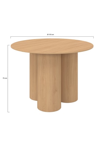 Table à manger Olympia - 110 x 75 x 110 cm