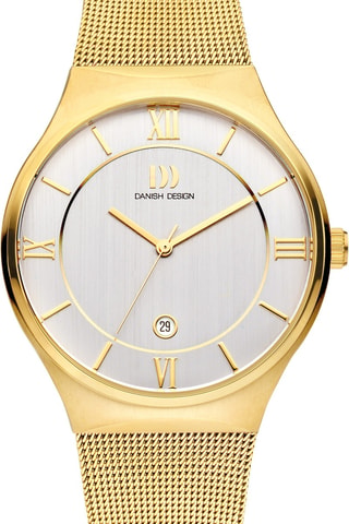 Reloj de cuarzo de acero inoxidable Kalsoy - Dorado