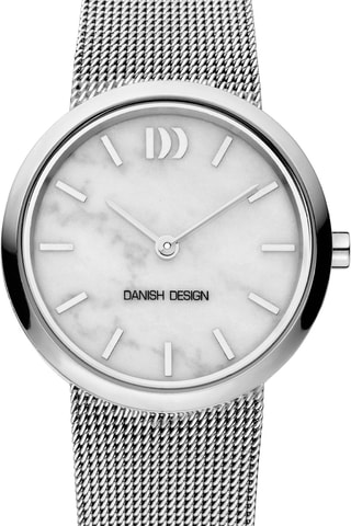 Reloj de cuarzo de acero Rome - Plateado