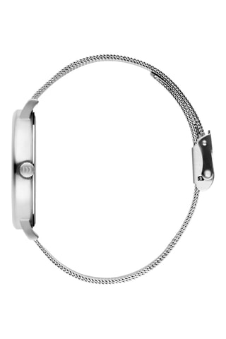 Reloj de cuarzo de acero Hong Kong - Plateado