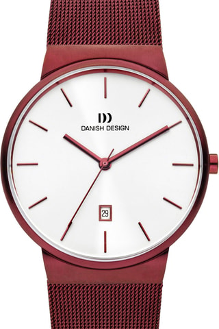 Reloj de cuarzo de acero Tåge - Rojo