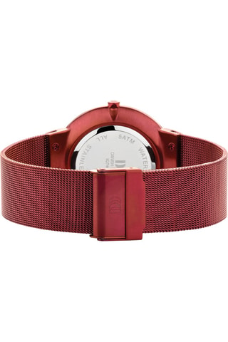 Reloj de cuarzo de acero Tåge - Rojo