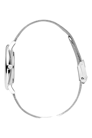 Reloj de cuarzo de acero Copenhagen - Plateado