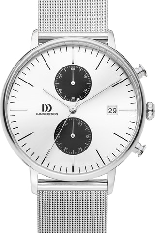 Reloj de cuarzo de acero de eslabones Koltur - Cronógrafo - Plateado