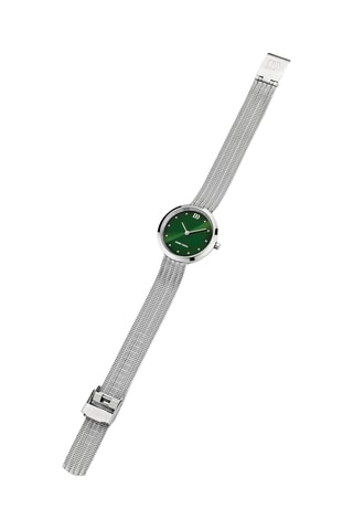 Reloj de cuarzo de acero Julia - Plateado