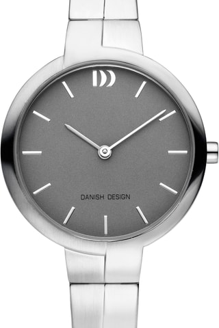 Reloj de cuarzo de acero Rosamund - Plateado