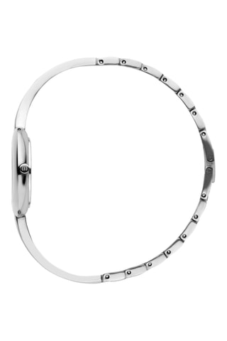 Reloj de cuarzo de acero - Plateado