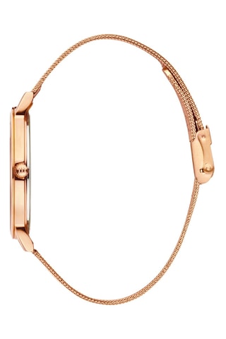 Reloj de cuarzo de acero London - Rosa dorado