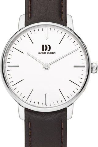 Reloj de cuarzo de piel Koltur - Marrón y plateado