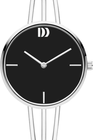 Reloj de cuarzo de acero Jackie - Plateado