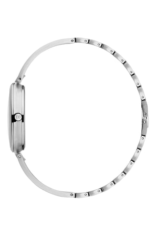 Reloj de cuarzo de acero Rachel - Plateado