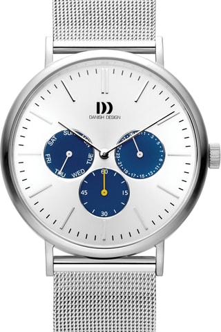 Reloj de cuarzo de acero Hong Kong - Plateado