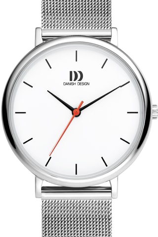 Reloj de cuarzo de acero Copenhagen - Plateado