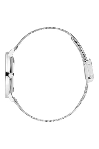 Reloj de cuarzo de acero Copenhagen - Plateado