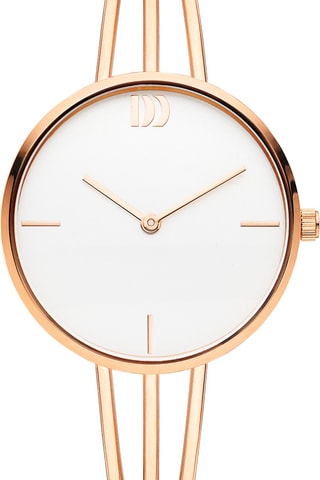 Reloj de cuarzo de acero Jackie - Rosa dorado