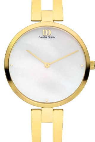 Reloj de cuarzo de acero Rachel - Dorado