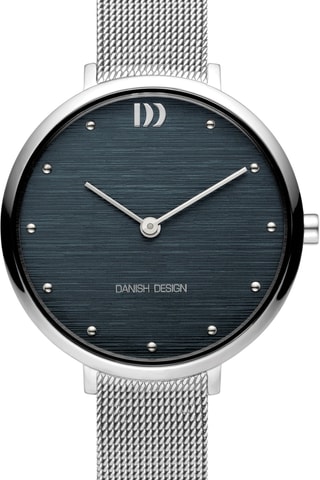 Reloj de cuarzo de acero Amelia - Plateado