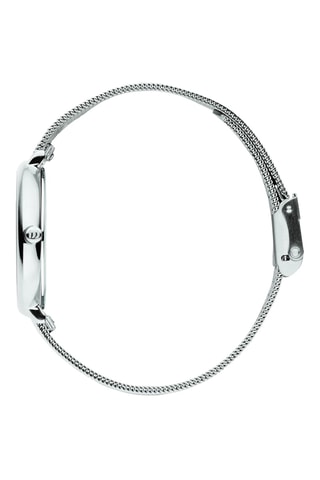 Reloj de cuarzo de acero Amelia - Plateado