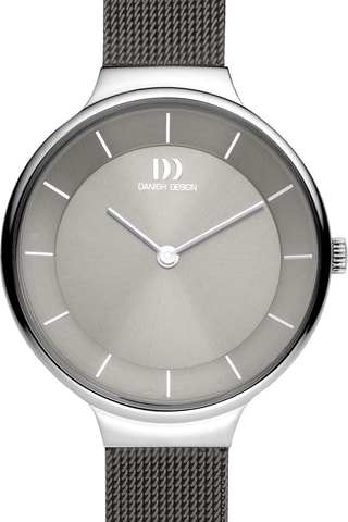 Reloj de cuarzo de acero Georgia - Plateado