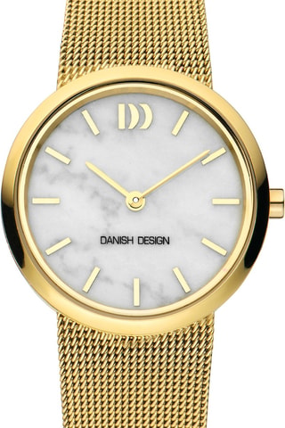 Reloj de cuarzo de acero Rome - Dorado