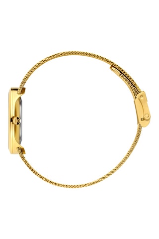 Reloj de cuarzo de acero Rome - Dorado