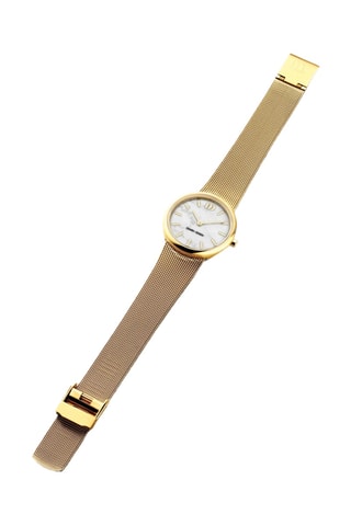 Reloj de cuarzo de acero Rome - Dorado